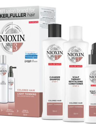 NIOXIN 3 Part System Trial Kit for Coloured Hair with Light Thinning