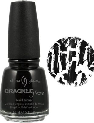 china glaze crackle nail lacquer black mesh
